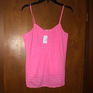 Maurices pink tank top size M NWT